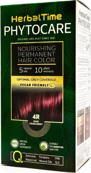 ENERGY OF VITAMINS HERBAL TIME Phytocare Farba do włosów naturalna 4R Dark Sourcherry