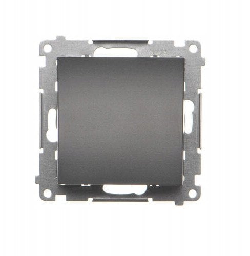 Zaślepka Kontakt-Simon 55 TPS.01/116 ramki moduł. Mocowanie za pomocą łapek lub wkrętów grafitowy mat