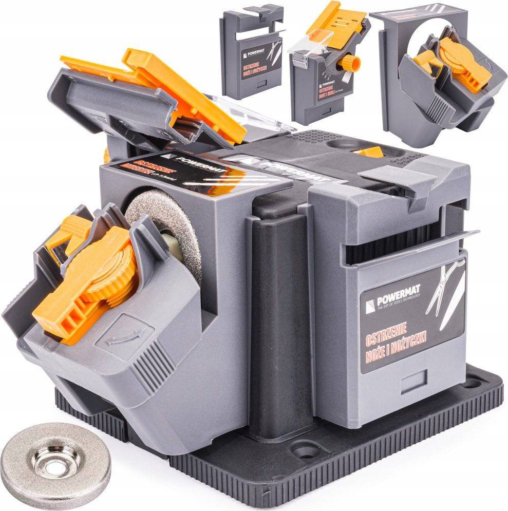 Powermat OSTRZAŁKA ELEKTRYCZNA DO NOŻY NOŻYCZEK WIERTEŁ 3w1