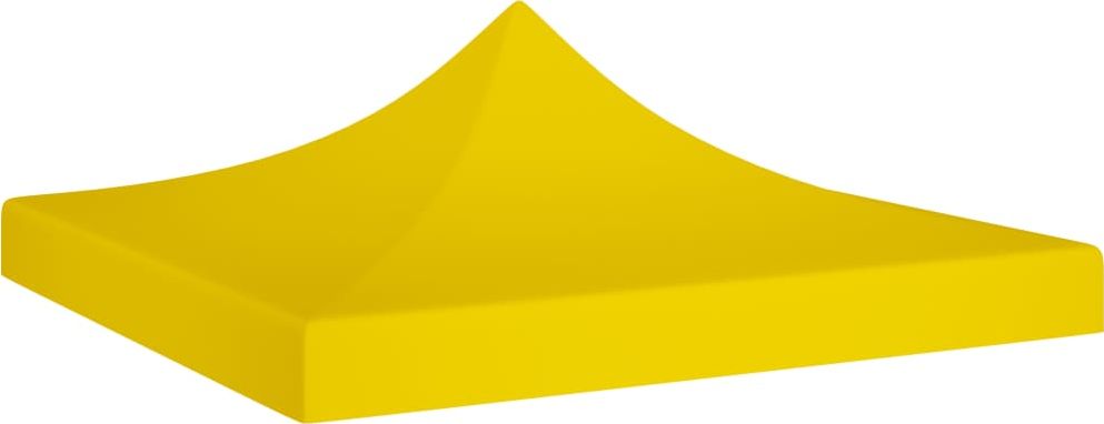 vidaXL VidaXL Dach namiotu imprezowego, 3 x 3 m, żółty, 270 g/m