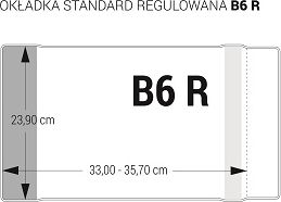 Biurfol Okładka standard regulowana B6 25 szt. (OZK-42)