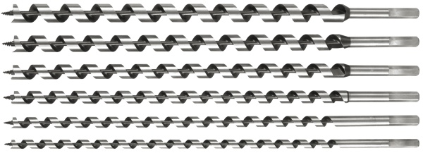 Wiertło Vorel do drewna spiralne sześciokątne 10 12 14 16 18 20mm zestaw (22466)