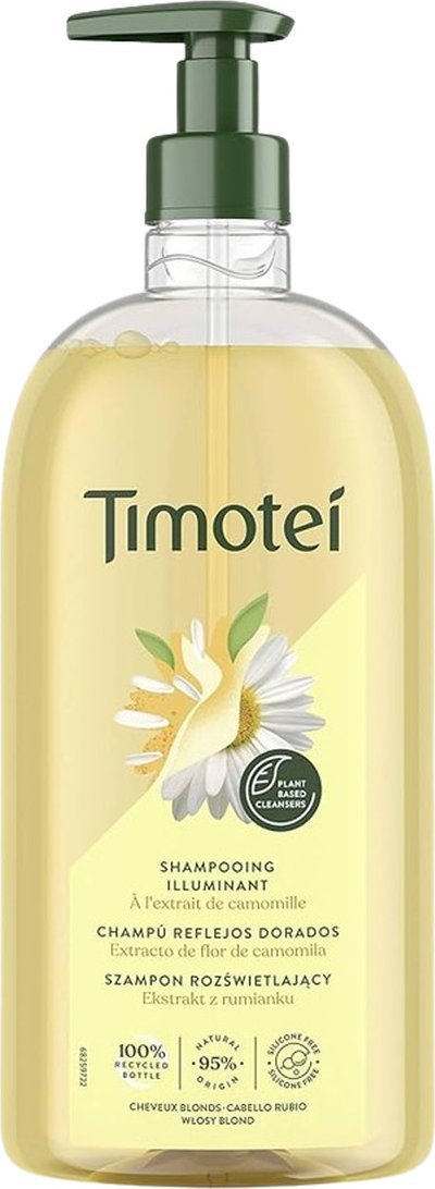 Timotei Golden Highlights Szampon rozświetlający Złote Refleksy 750ml