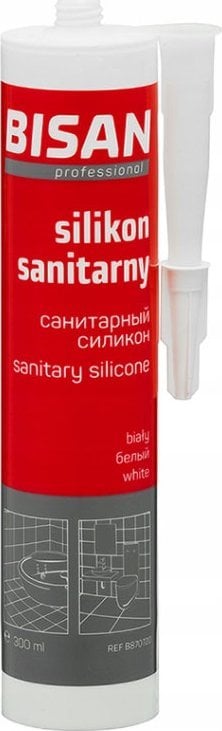 Bisan Silikon Sanitarny 300ml, biały (B870720)