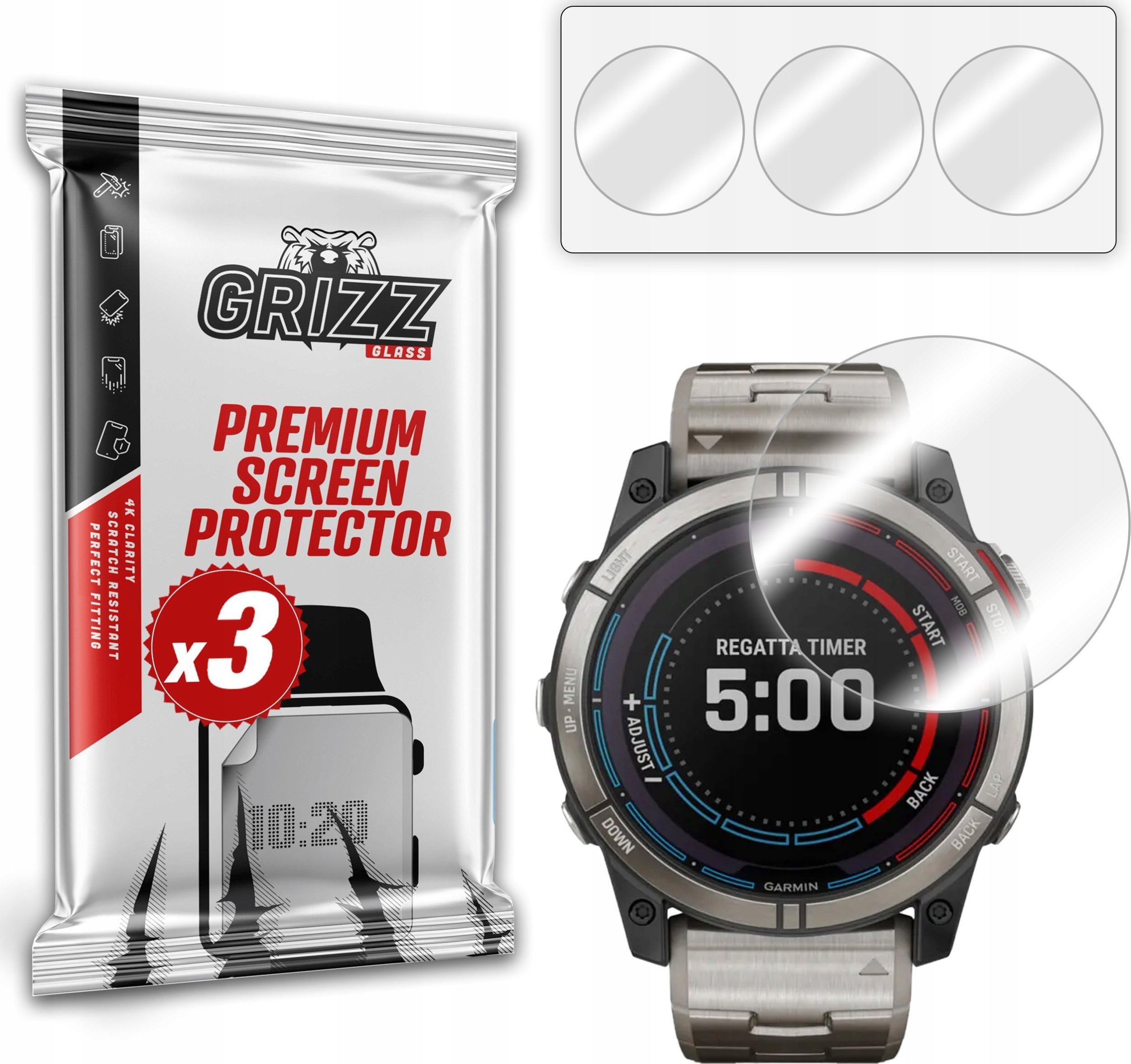 Folia hydrożelowa GrizzGlass Hydrofilm do Garmin quatix 7X 51mm