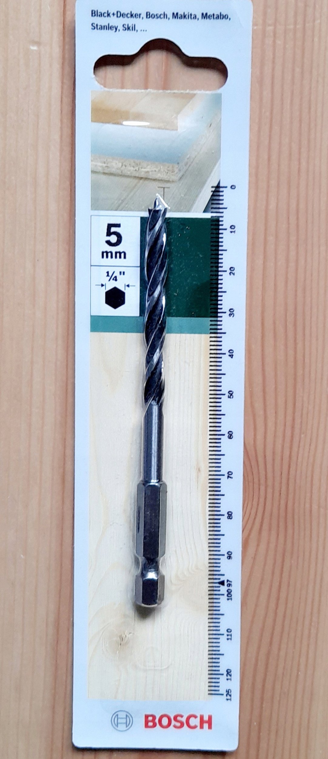 DIY Holzbohrer HSS-R HEX Ø5mm