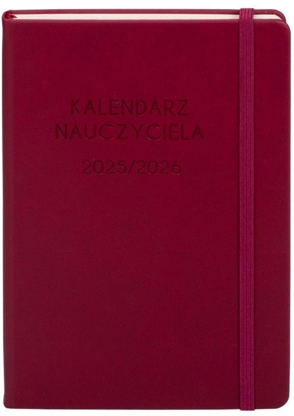 Kalendarz 2025/2026 A5 nauczyciela TDW bordowy