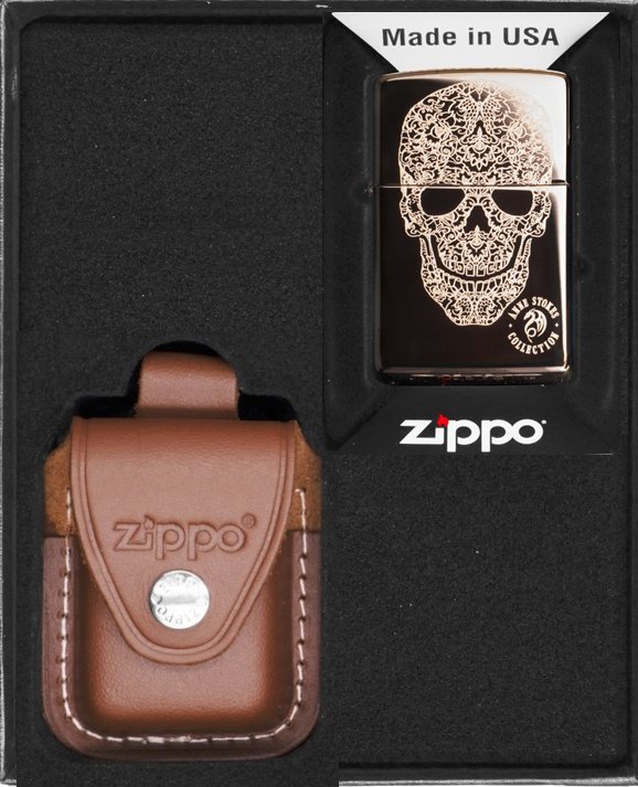 Zestaw ZIPPO Zapalniczka ANNE STOKES SKULL Prezentowy No2
