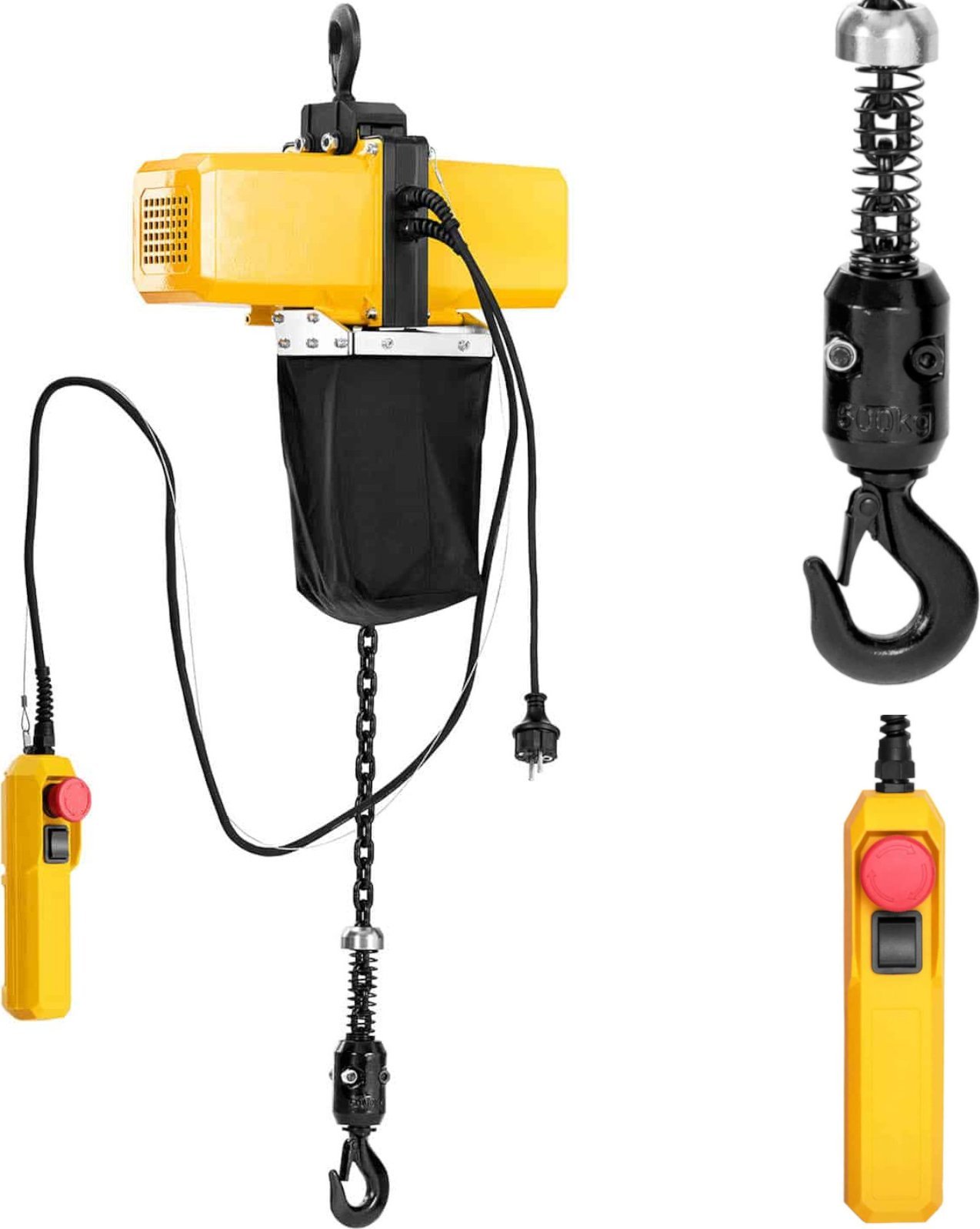 Steinberg Wciągarka wyciągarka łańcuchowa elektryczna warsztatowa 500 kg 3 m Wciągarka wyciągarka łańcuchowa elektryczna warsztatowa 500 kg 3 m