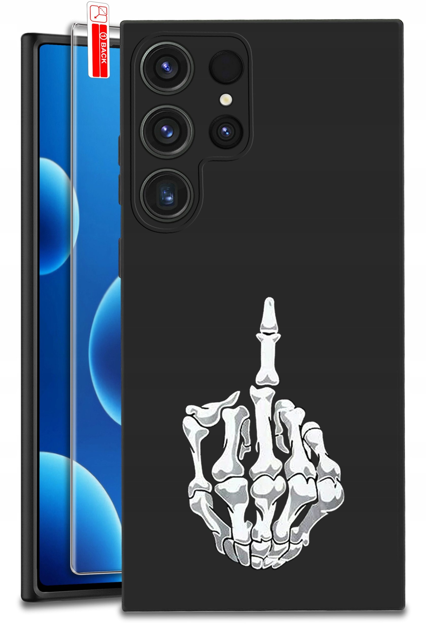 ETUI do Samsung Galaxy S24 Ultra | WZORY | SILIKONOWE MATT CASE + SZKŁO 9H