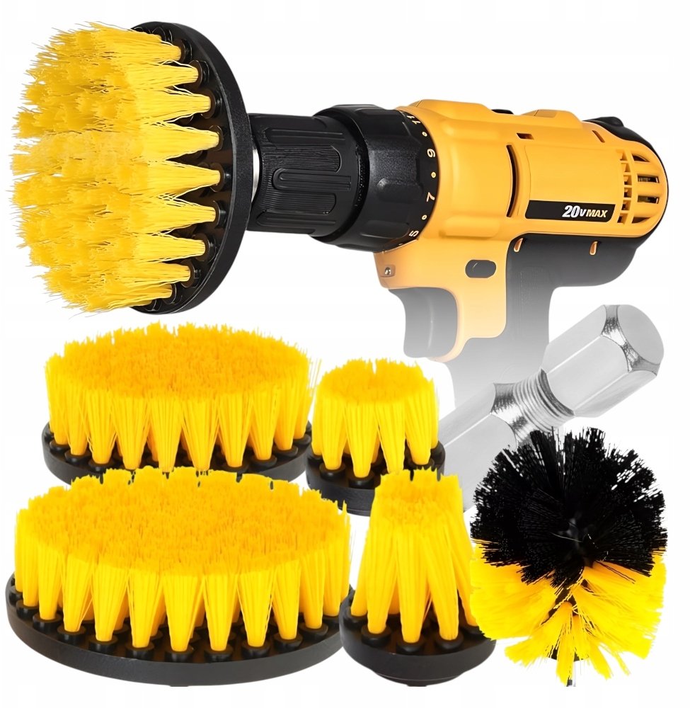 SZCZOTKI CZYSZCZĄCE NA WIERTARKĘ 5 szt. KANZA