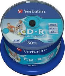 Verbatim CD-R 700 MB 52x 50 sztuk (43438)