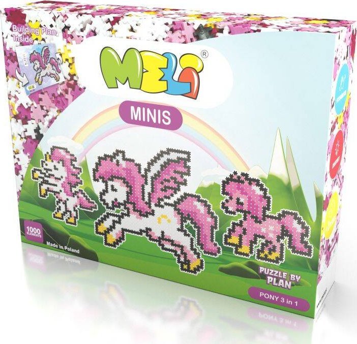 Krups Klocki Meli Minis Pony 3w1 1000 el.