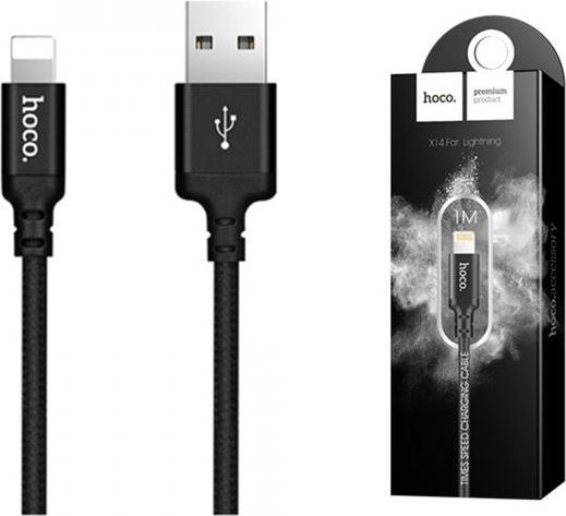 Kabel USB Hoco USB-A - Lightning 1 m Czarny (48745)