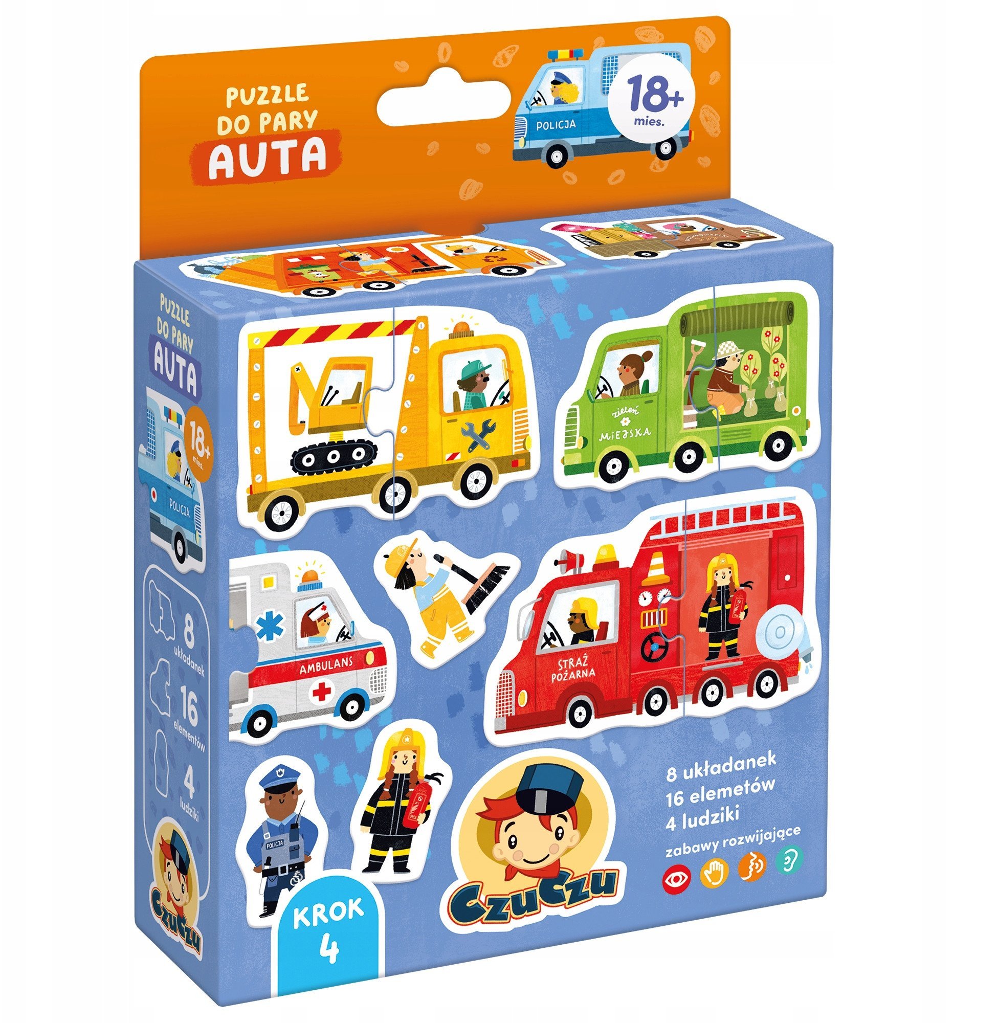 Układanka Puzzle do pary - Auta