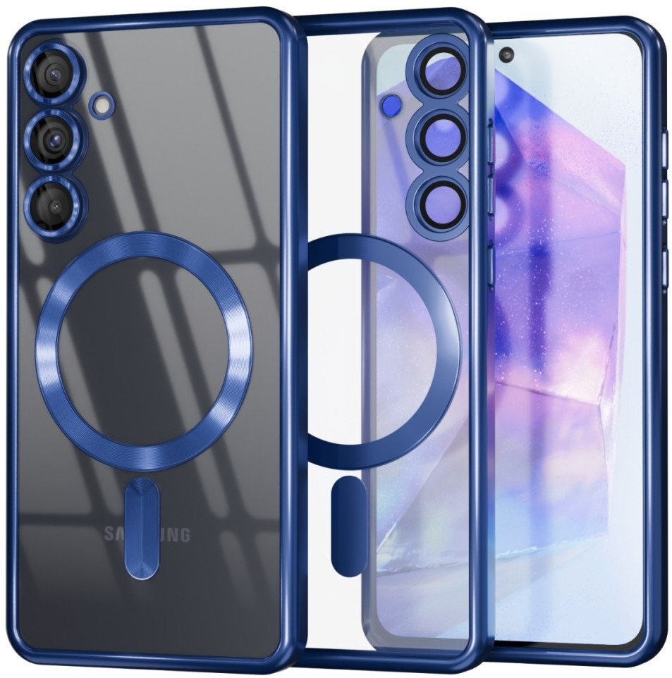 Etui do Galaxy S25 Plus 5G MagSafe, niebieskie