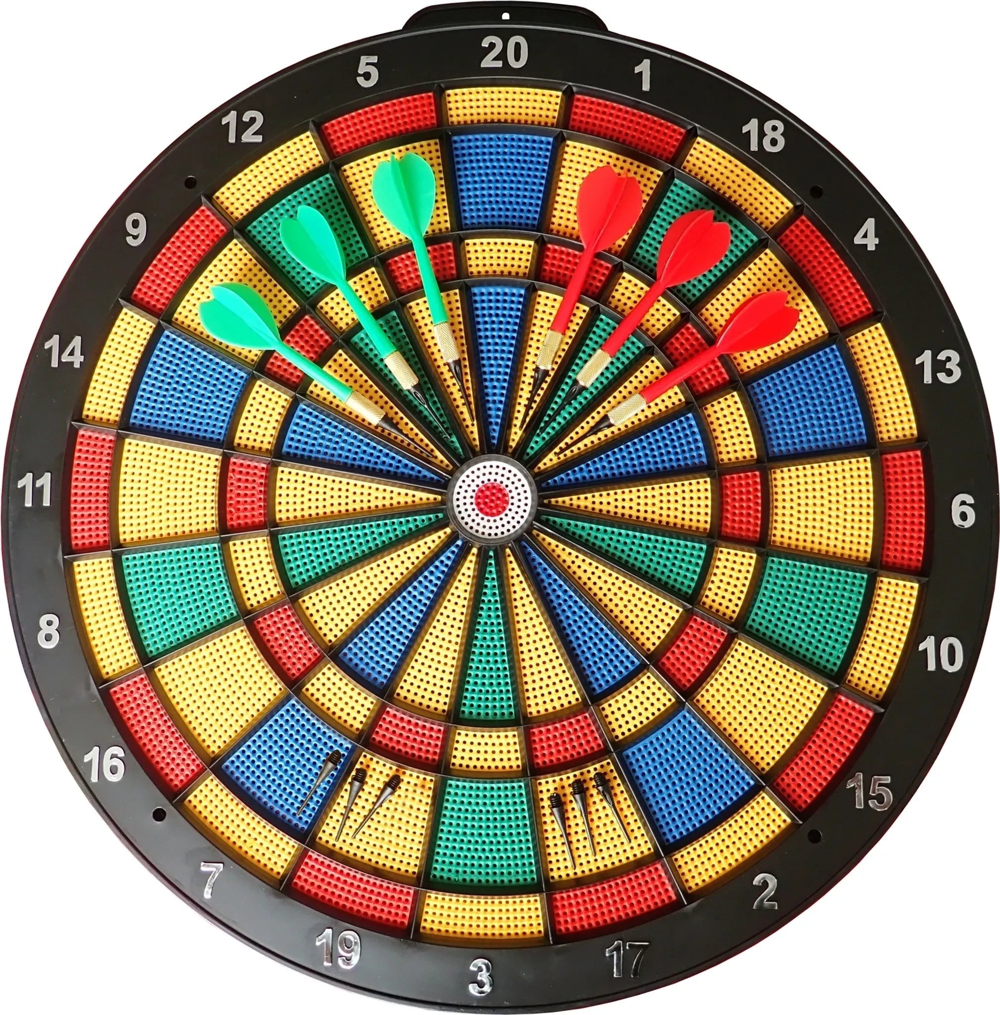 Zestaw Tarcza Soft Perforowana Dart Gra w Rzutki Lotki KUBISPORT 45 cm