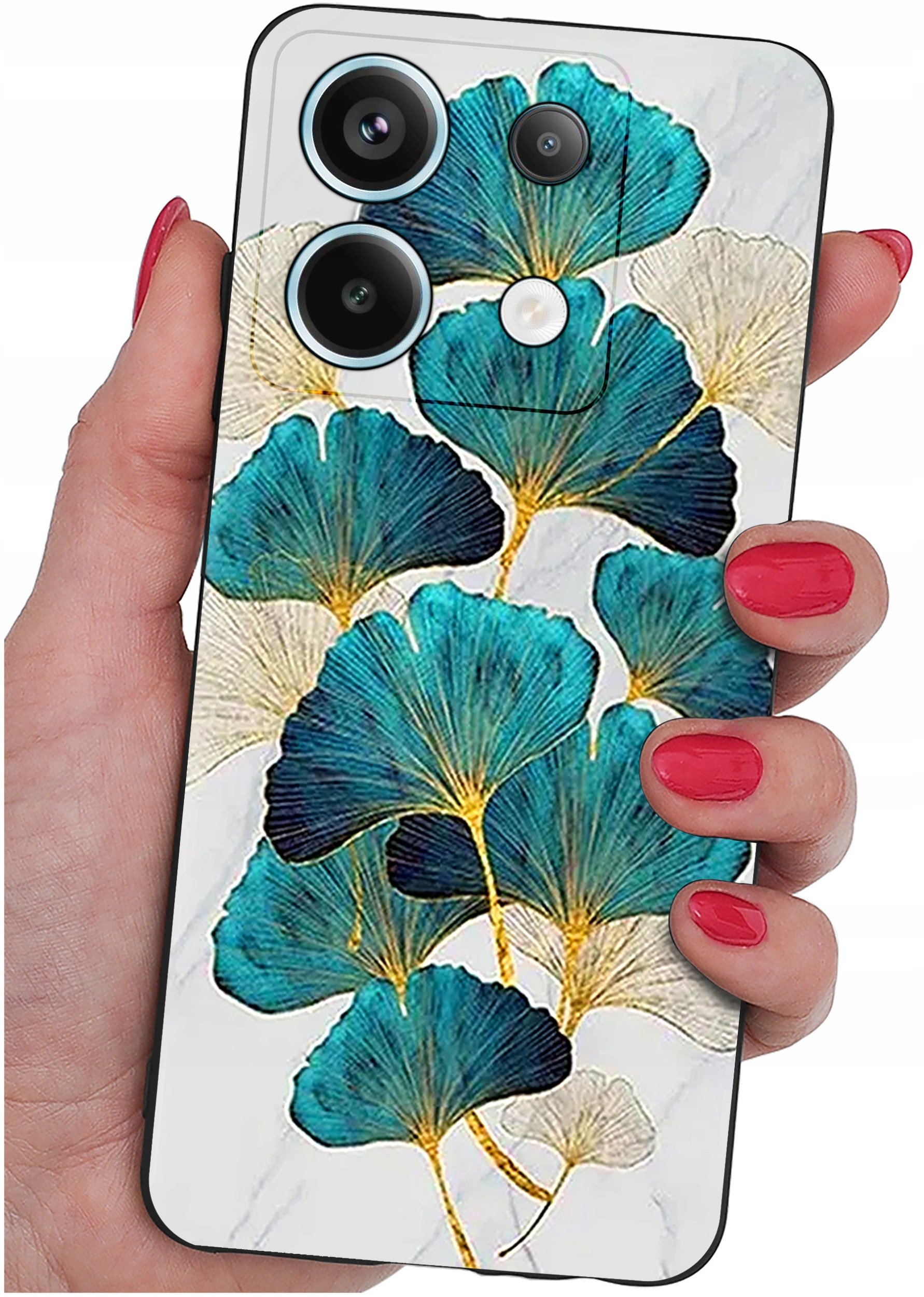 ETUI do Xiaomi Redmi Note 13 Pro 5G WZORY |SILIKONOWE MATT CASE +SZKŁO 9H