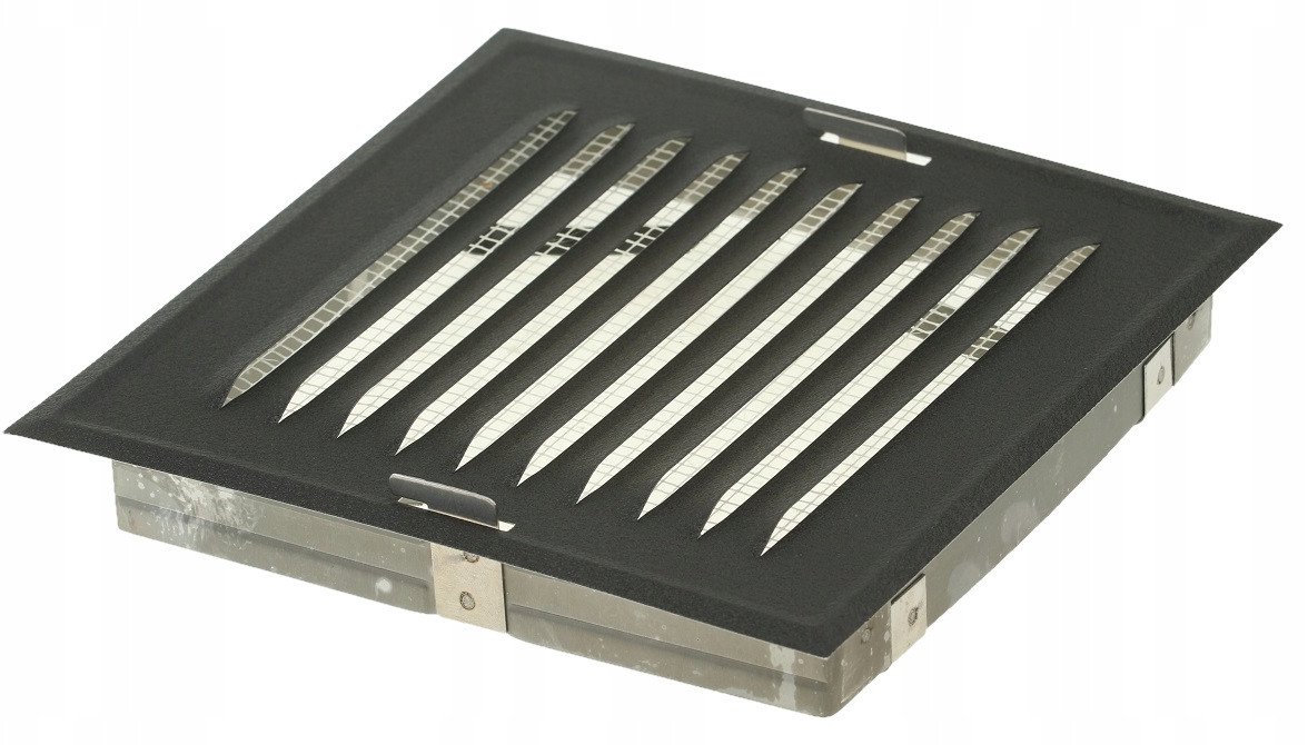 KRATKA METALOWA SKOÅNA W RAMCE Z SIATKÄ 14*14CM GRAFIT