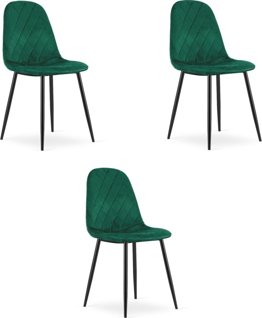 Leobert Krzesło ASTI - ciemna zieleń aksamit x 3