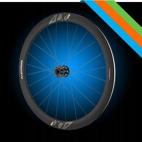 Alexrims Koła szosowe ALEXRIMS ALX845D ROAD DISC, Karbonowe, 700C, Stożek 45mm, Tubeless ready, Disc brake Centerlock, Sztywna oś, Łożyska maszynowe,