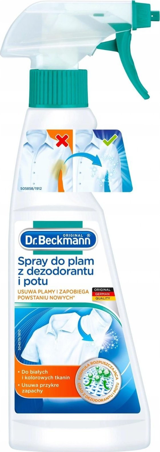 Dr. Beckmann Spray do plam z dezodorantu i potu 250ml (FROSCH-000966)