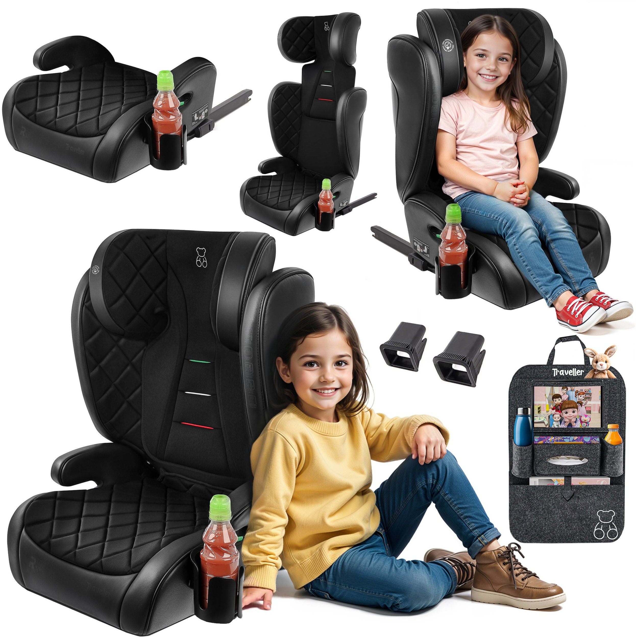 Fotelik samochodowy Stabilus ROCCO FOTELIK SAMOCHODOWY PODSTAWKA 2w1 I SIZE 100-150 CM R129 ISOFIX