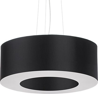 Lampa wisząca Lumes Czarny nowoczesny żyrandol nad stół - EX692-Saturni