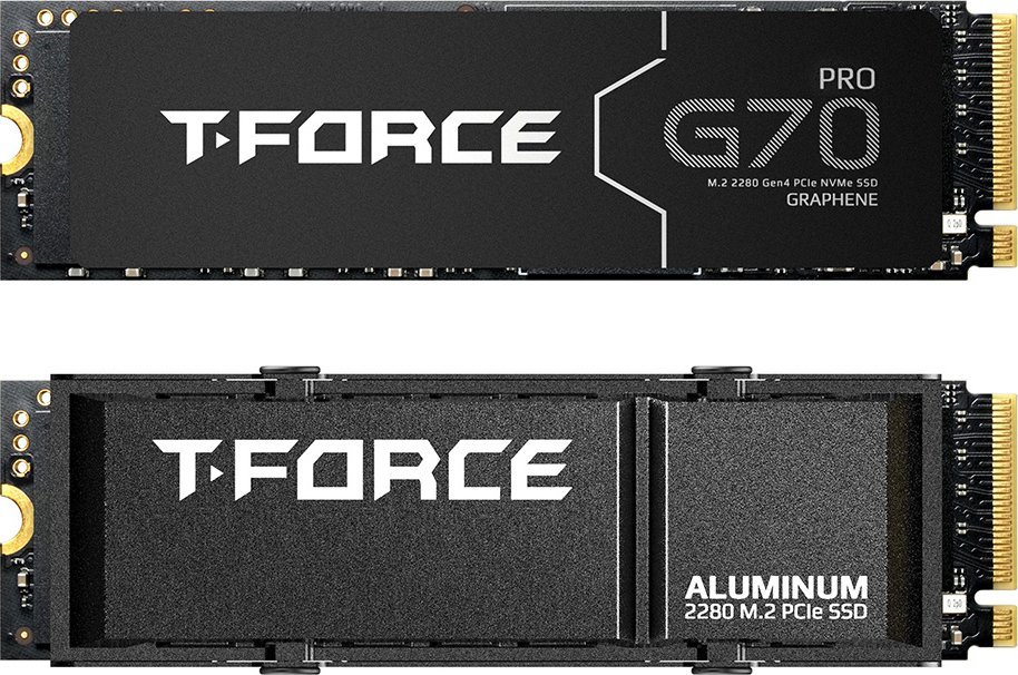 Dysk SSD TeamGroup Dysk SSD T-FORCE G70 Pro 1TB M.2 PCIe NVMe Gen4 x4 (7400/5500) SLC HS