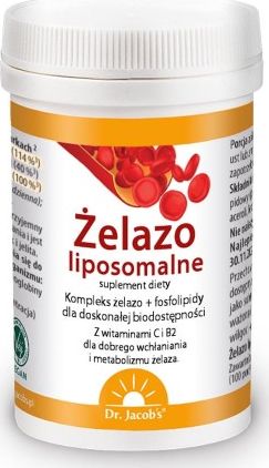Dr.Jacob`s Żelazo liposomalne - Dla tworzenia krwi, odporności i funkcji poznawczych - DR. JACOB'S