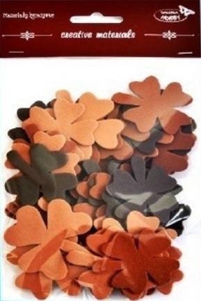 Koniczyny tonacja brązowa 44szt