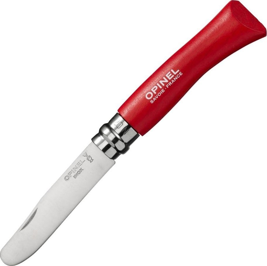 Opinel Nóż 7 VRI JUNIOR INOX, czerwona rękojeść Grab 1698