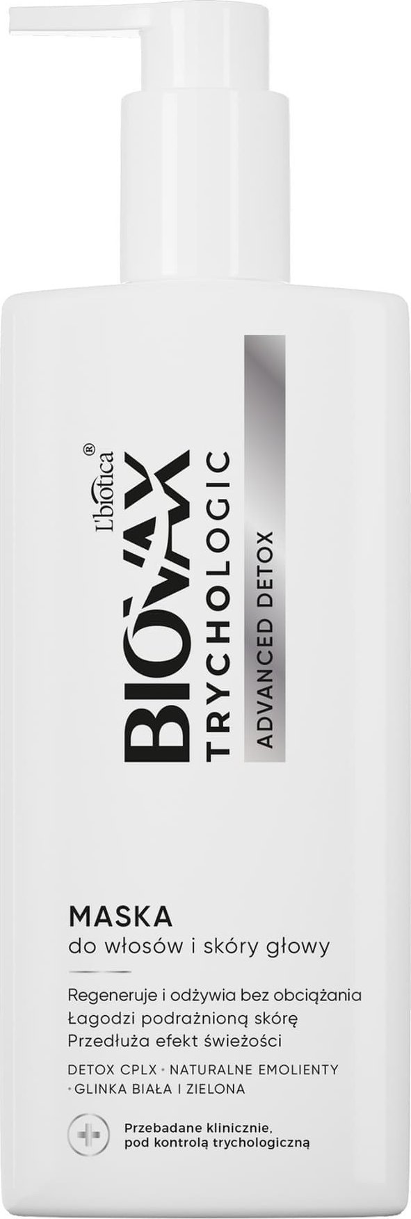 LBIOTICA / BIOVAX L`BIOTICA Biovax Trychologic Maska do włosów i skóry głowy Advanced Detox 200 ml