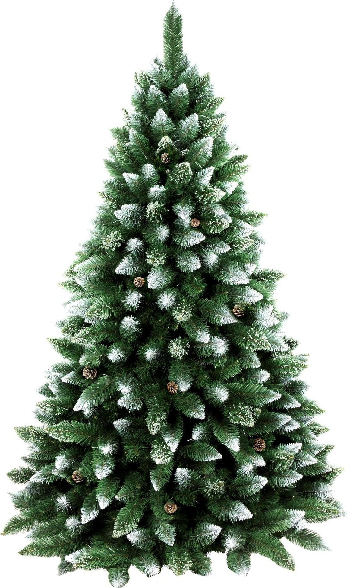 Kadax Choinka sztuczna Diamentowa 220 cm Ośnieżona Gęsta