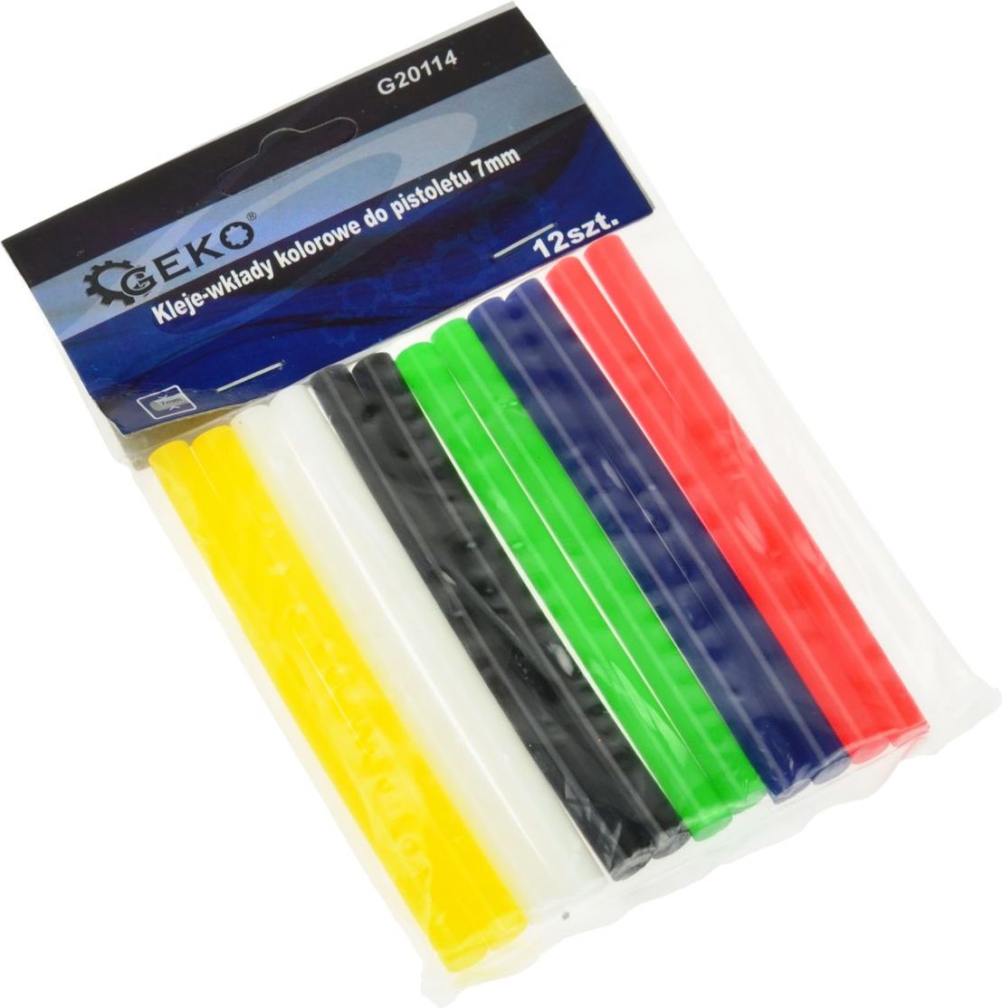 Geko Kleje-wkłady kolorowe do pistoletu 7mm 12szt. - 200