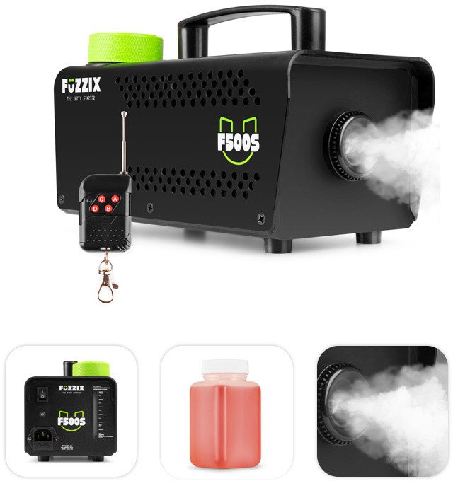 Wytwornica dymu F500S 500W pilot Fuzzix+ płyn gratis one size
