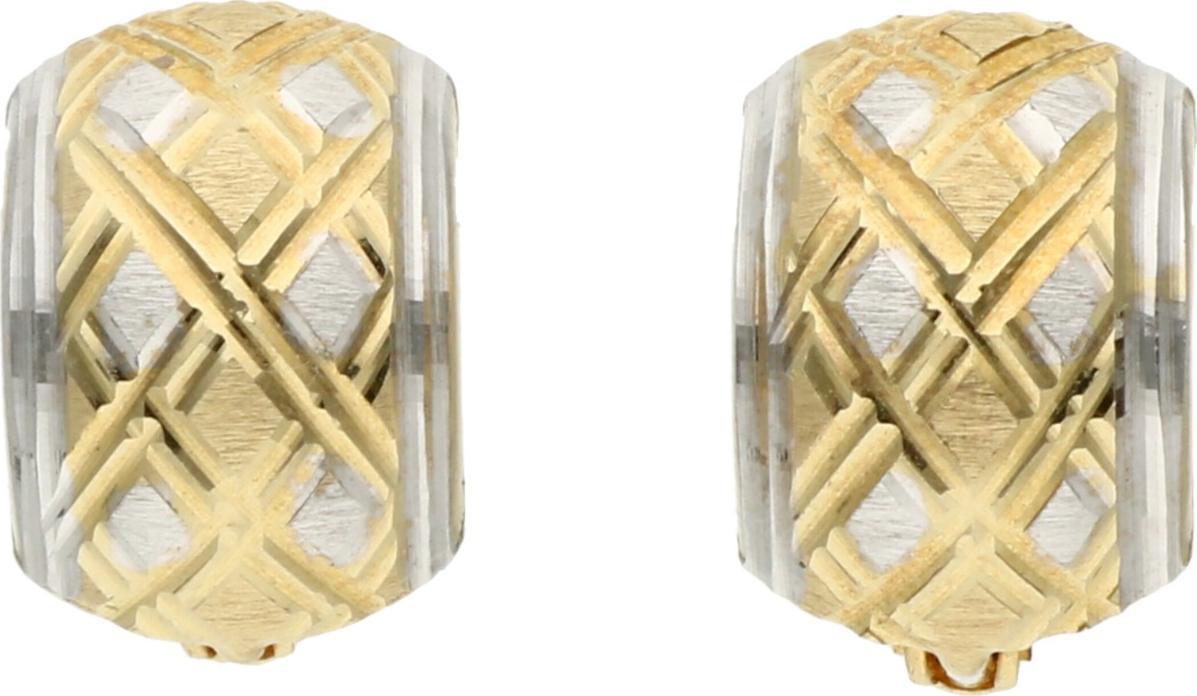 Rosanto Złote kolczyki na zapięciu angielskim z rodowaniem 585 14k