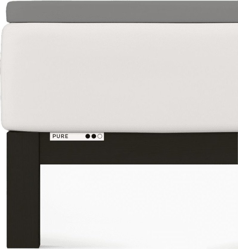 Schlaf-Gut Prześcieradło Schlafgut Pure Topper 140x200-160x220 Gray Mid 128 - L