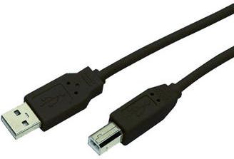 Kabel USB MediaRange USB-A - USB-B 1.8 m Czarny (MRCS101)