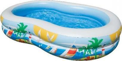 BTS Basen dmuchany kolorowy dla dzieci wzór 262x160 cm