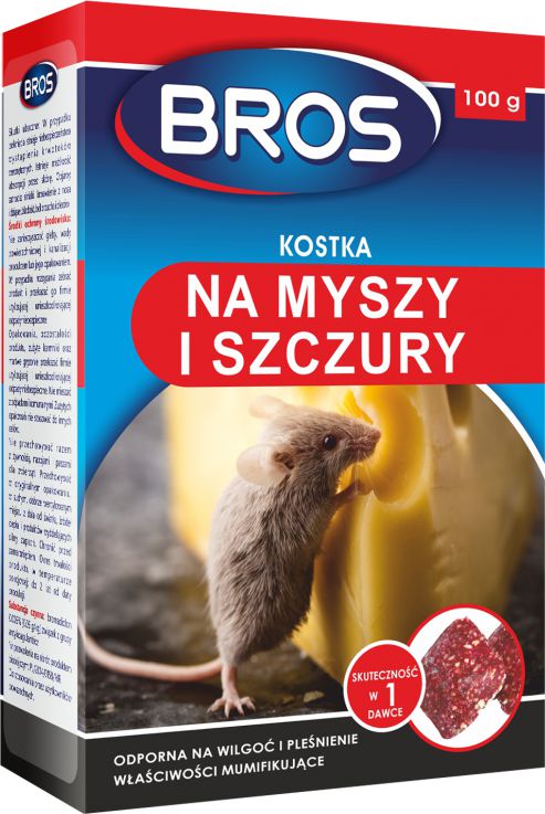 Bros Kostka na myszy i szczury 100g
