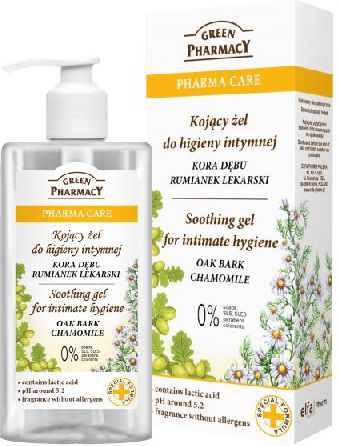 Green Pharmacy Pharma Care Żel do higieny intymnej kojący Kora Dębu-Rumianek 300ml