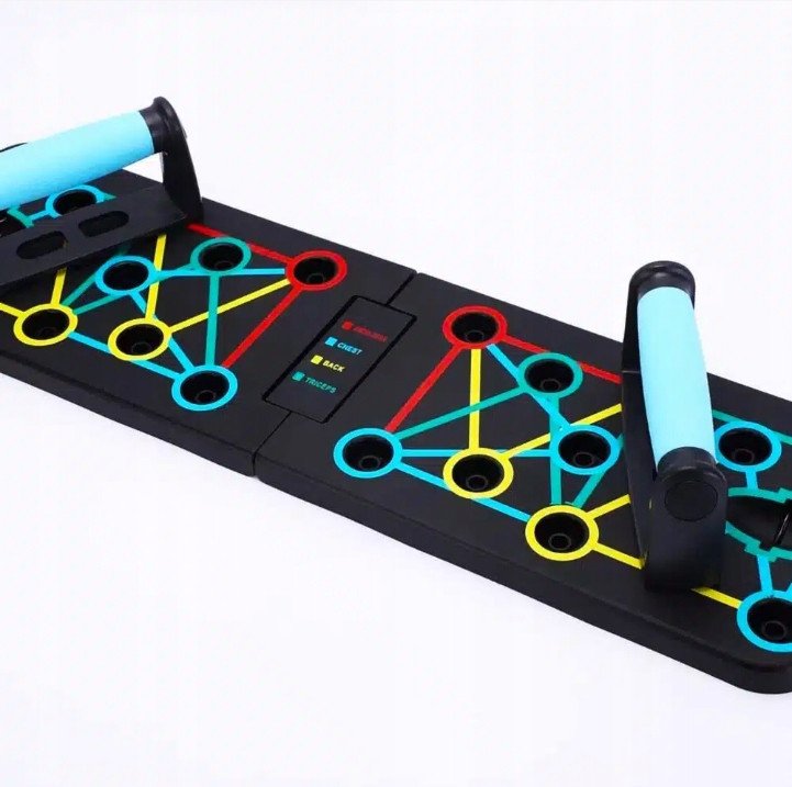 DESKA + UCHWYTY DO POMPEK ĆWICZEŃ POMPKI PUSH UP 16w1 PB-1000