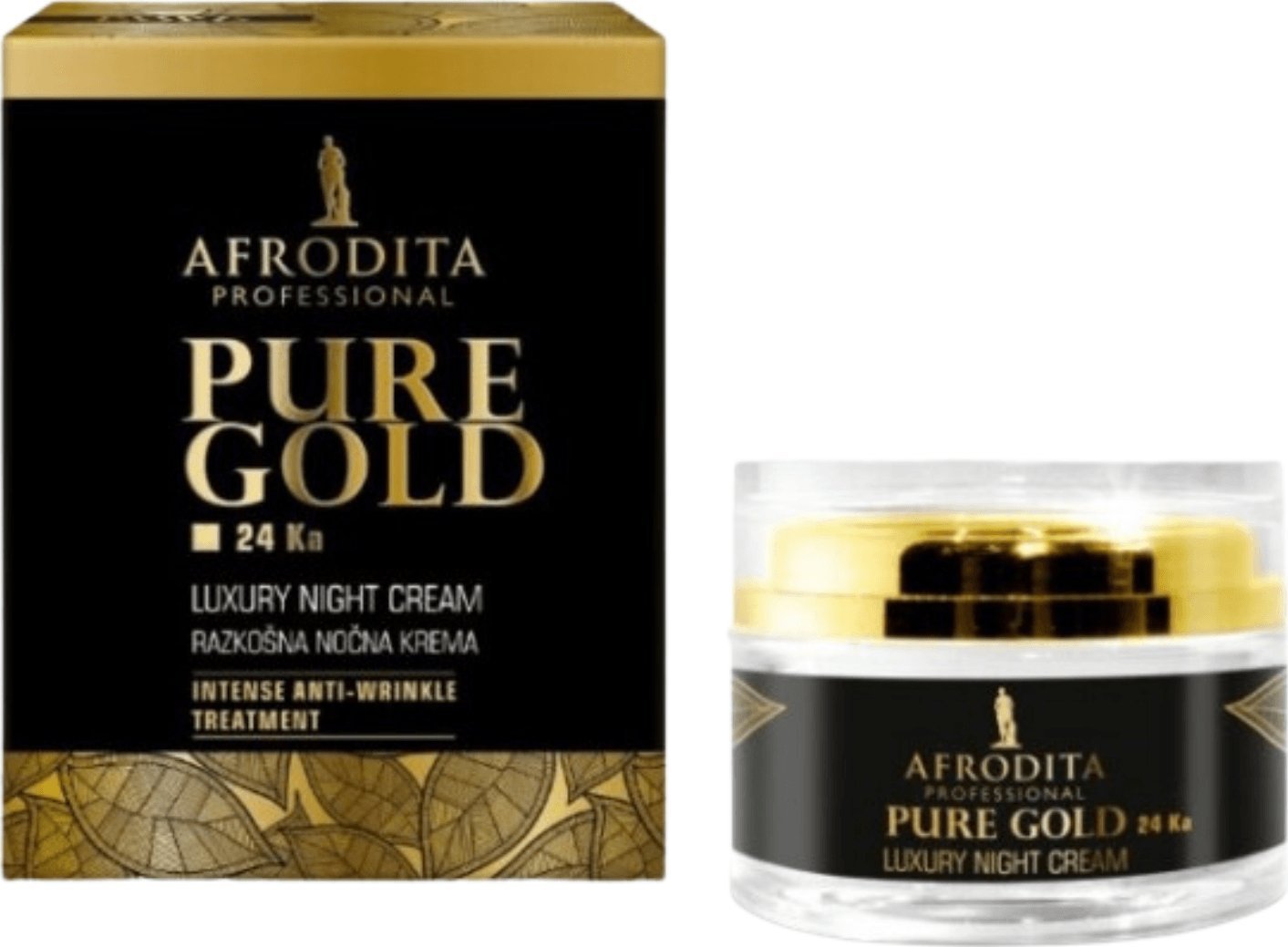 Afrodita Pure Gold 24 Ka Luksusowy Krem na Noc