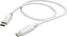 Kabel USB Hama USB-C - USB-C 1 m Biały (183330)