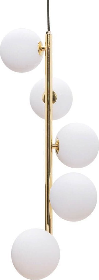 Lampa wisząca Zumaline Zuma Line Ali 5648 lampa wisząca zwis 5x40W G9 biała/złota