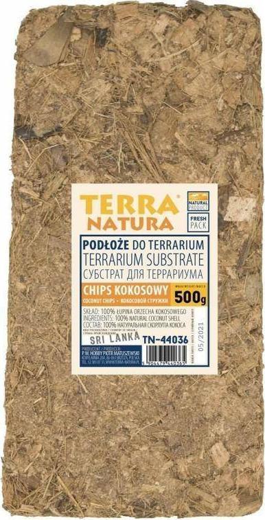 Terra Natura TN-44036 PODŁOŻE DO TERRARIUM BRYKIET BRYKIET CHIPS 500g