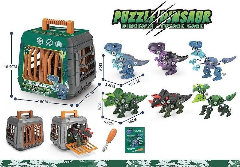 Dinozaur do skręcania ze śrubokrętem MIX