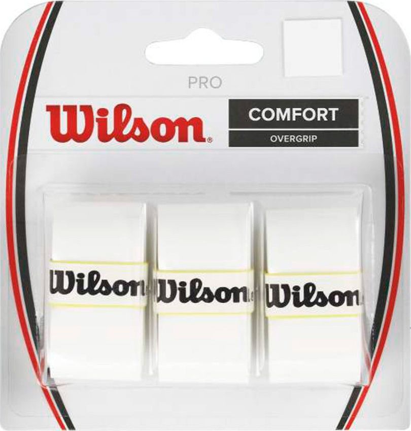Wilson Owijka Wilson Pro Comfort Overgrip biała 3szt WRZ4014WH