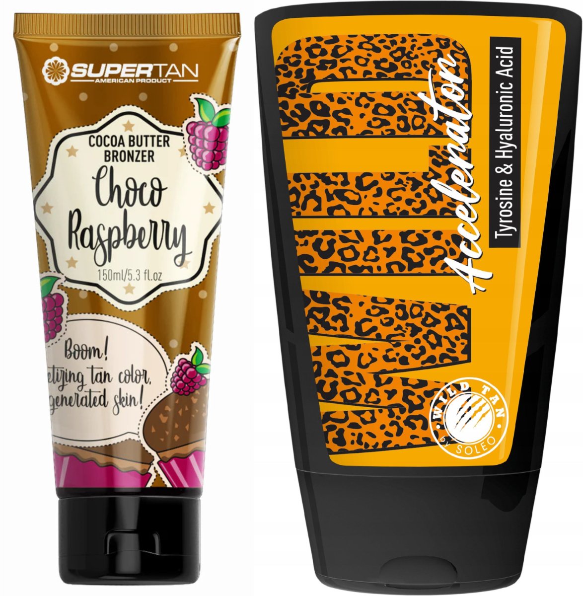 Supertan Choco Raspberry + Wild Tan Wild Accelerator Gratis